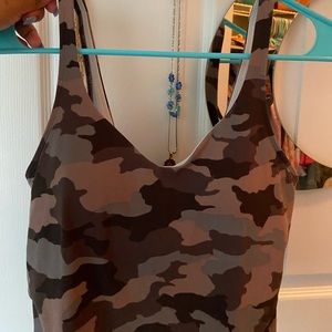 Lululemon align tank in camo dusty bronze